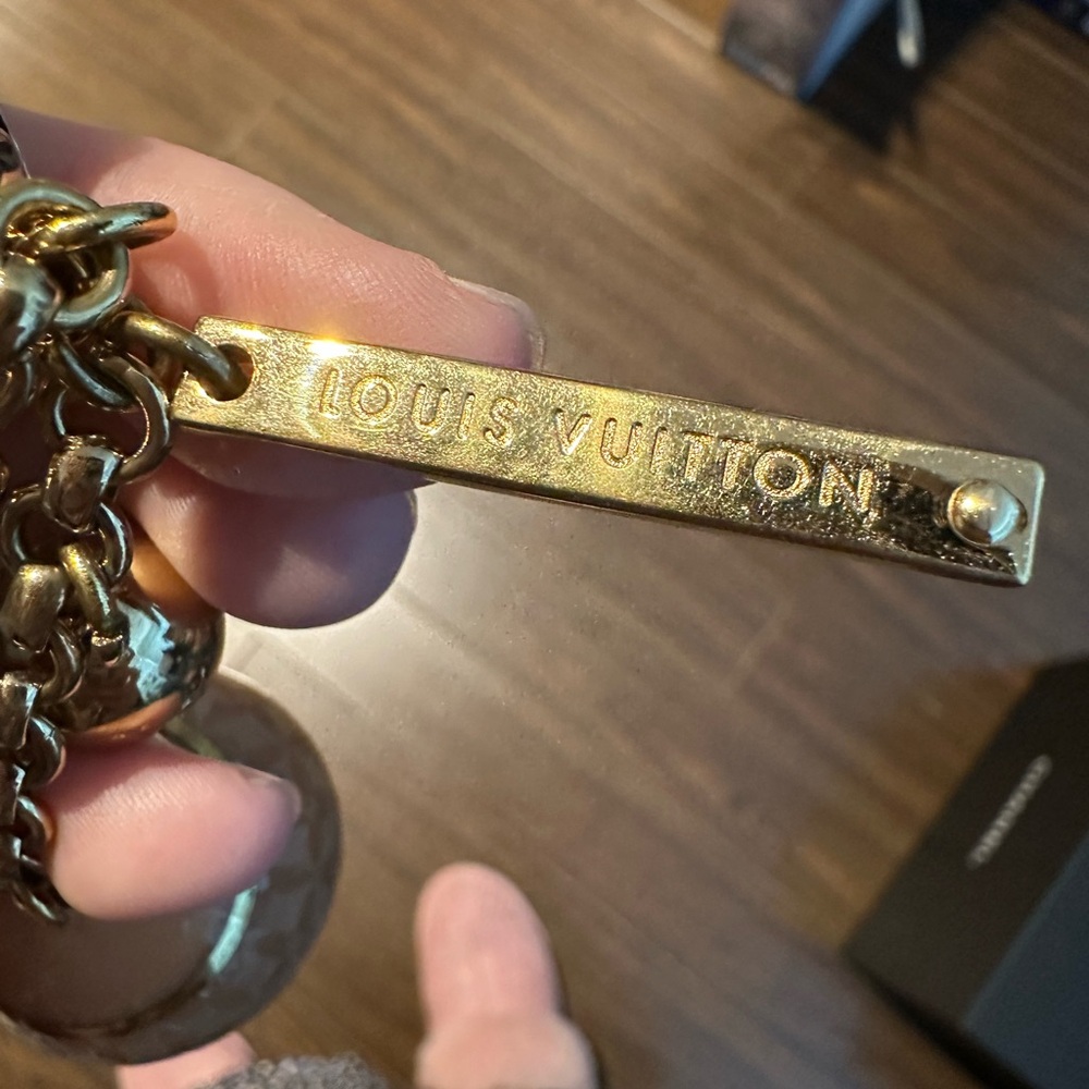 Louis Vuitton Bijoux Sac Mini Lin Croisette Bag charm key chain 💯 authentic - Picture 5 of 8